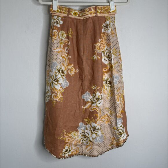 Zimmermann Postcard Floral Midi Skirt - Picture 5 of 7